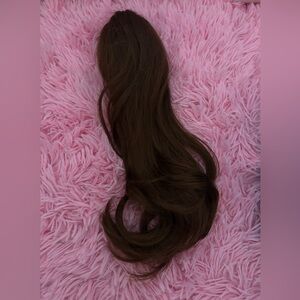 Luxurious Brown Hair Ponytail Extension (brand new never used)